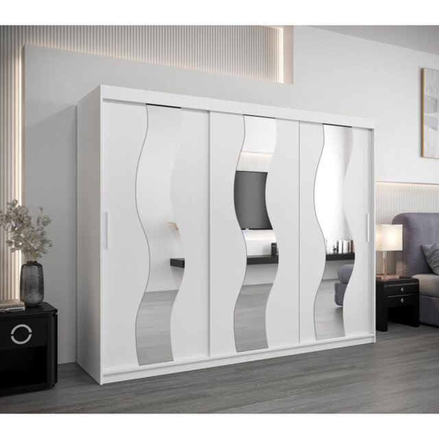 Callazo 3 Door Manufactured Wood Wardrobe
