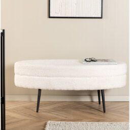 Spivey 40cm Wide Oval Footstool Ottoman