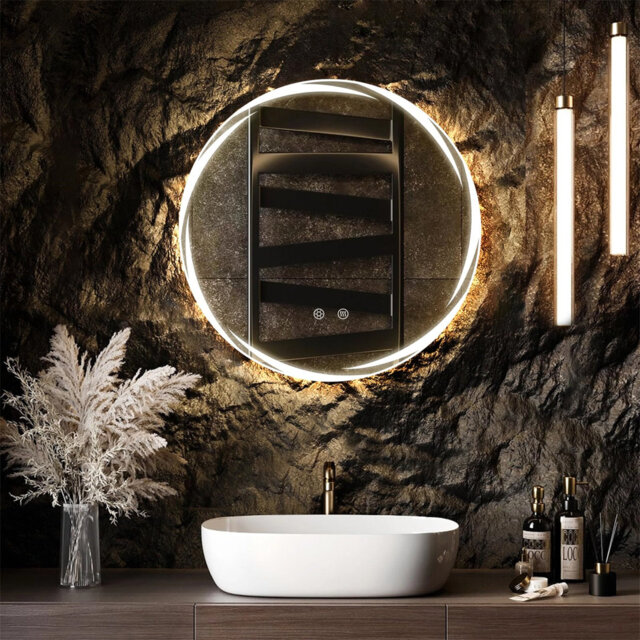 Daquita Glass Round Mirror