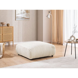 Mollis 88cm Wide Square No Pattern Pouf Ottoman