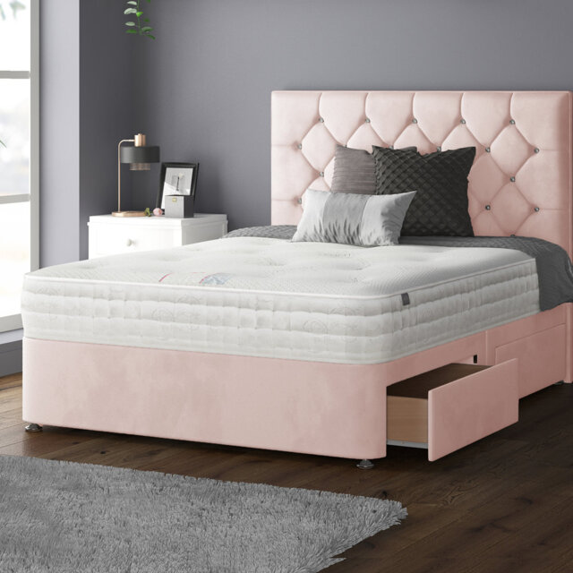 Eberhardt Upholstered UK Double - DE 135 X 190 Cm Divan Bed