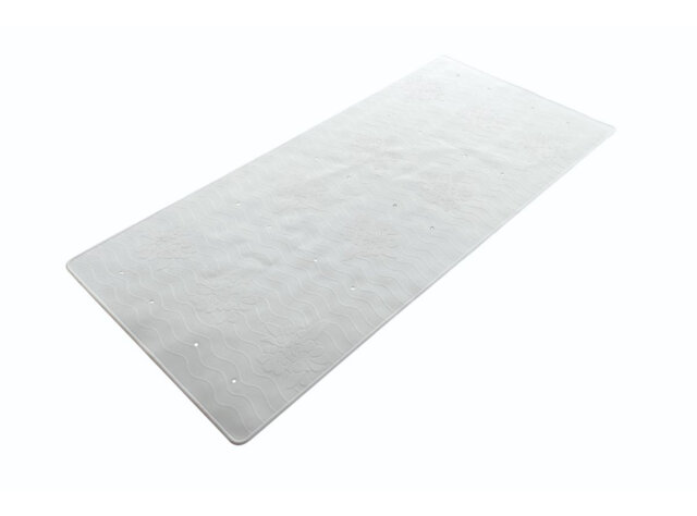 Rubber Bath Mat Extra Long - White