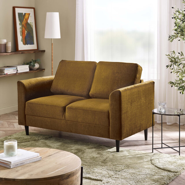 Logi Fabric Seater Sofa - Upholstered Modern Minimalist Boxy Style