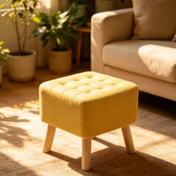 Linen Upholstered Bench
