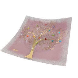 Clinkscales Glass Square Decorative Plate