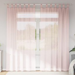 Vidaxl Voile Curtains With Loops 2 Pcs 140 Cm