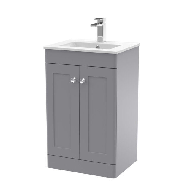 Classique 500mm Free-standing Single Bathroom Vanity with Vitreous China Vanity Top