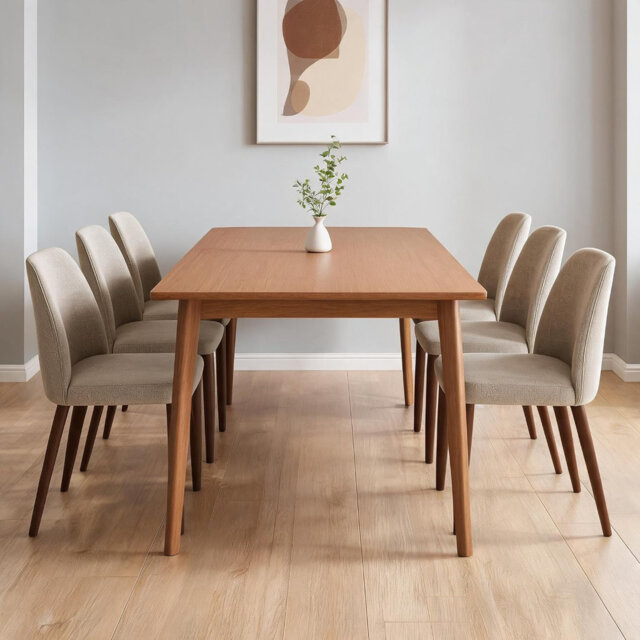 Polyester Upholstered Side Chair in Brown