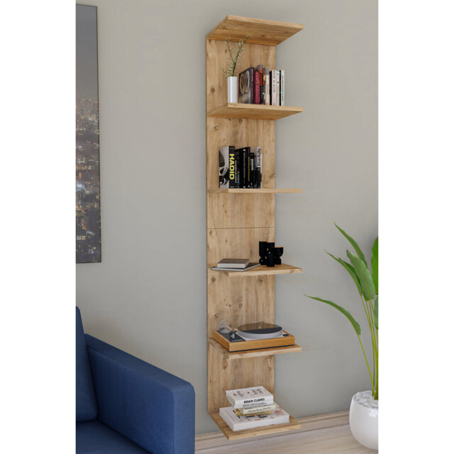 Alyisha 35cm W Manufactured Wood Wall Mounted Shelving Unit
