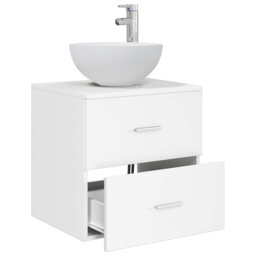 Single Bathroom Vanity with Ceramic Basin