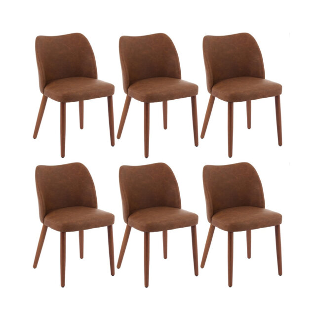 Dining Chair Set, Modern Upholstered Linen Armless Wingback Chair with Solid Wood Legs, Thick Cushion, for Dining Living Room Kitchen Office