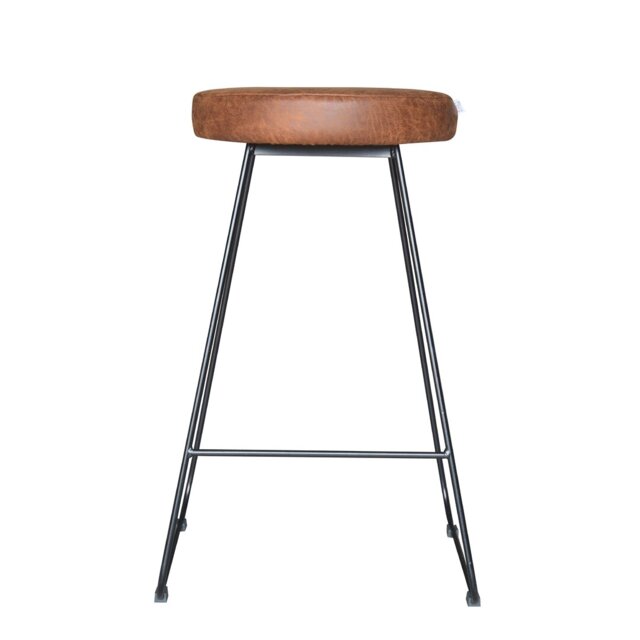 Djogo Upholstered Counter Stool with Metal Frame