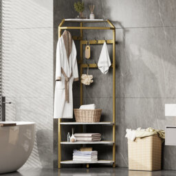 Metal Freestanding 1 - Hook Coat Rack