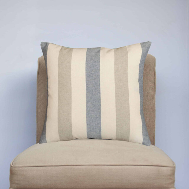 Striped Blue Cushion