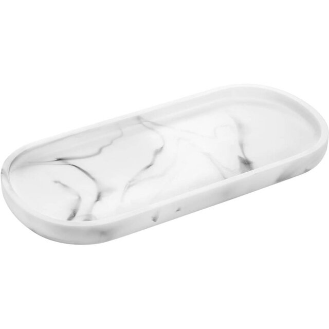 Bathroom Vanity Tray,Oval Storage Tray