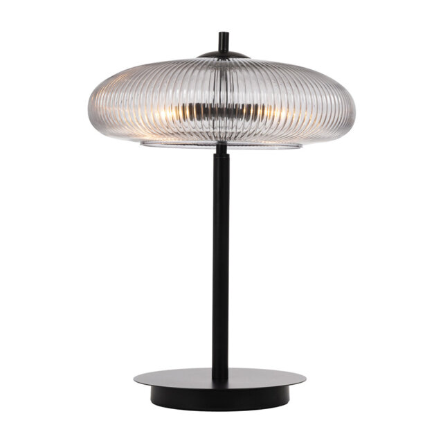Ashwell Table Lamp with Ribbed Glass