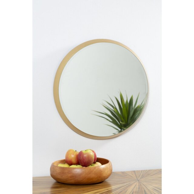 Carleen Metal Flat Wall Mirror