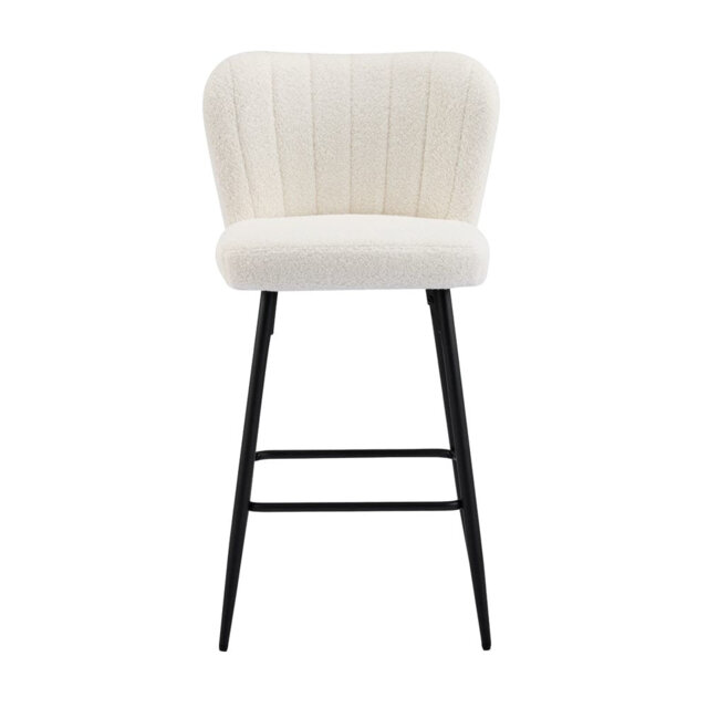 Lauterbach Upholstered Bar Stool with Steel Frame