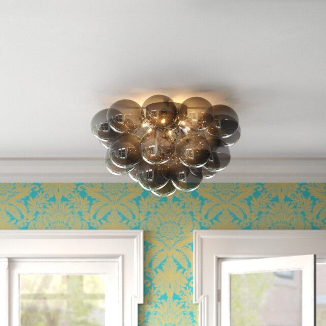 Abdurrahman Glass Semi Flush Mount