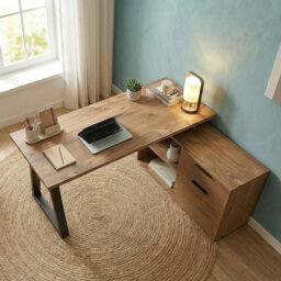 Belfield 130Cm W L Shaped Writing Desk