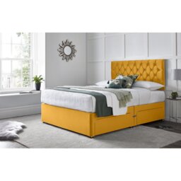 "Crosslin Divan Bed with 24"" Headboard on Struts"