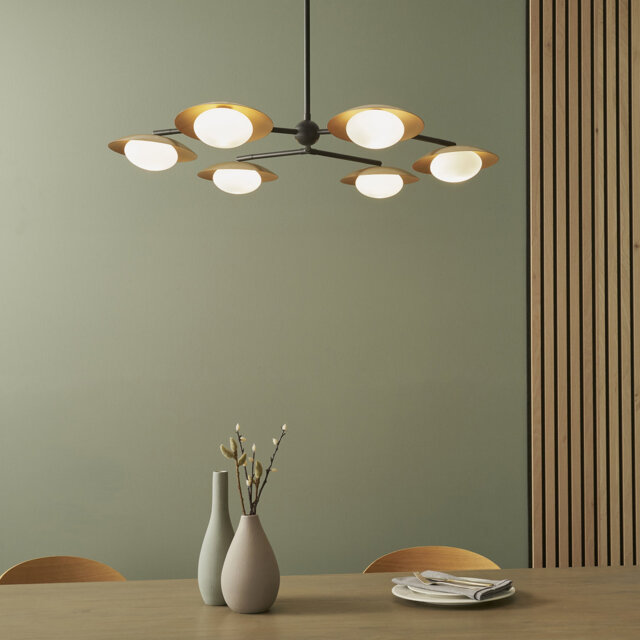 Neena Modern 6-Light Gold/Bronze Chandelier