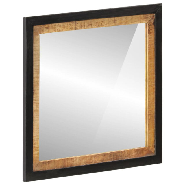 Alfort Solid Wood Rectangle Wall Mirror