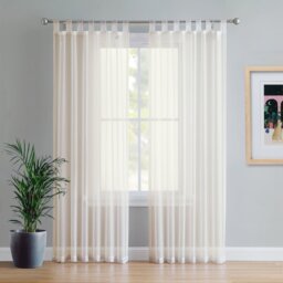 Birdsall Tab Top Sheer Single Curtain Panel