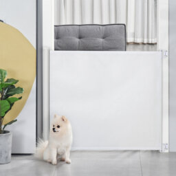 Retractable Stair Gate for Dogs Extends
