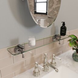 1919 Corydex Glass Bathroom Shelves