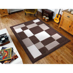 Bricelyn Handwoven Brown/White Rug