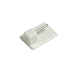 Anitta White Mild Steel 4.06cm Stick On Hooks Pk 100