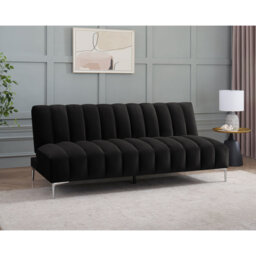 Camille 3 Seater Sofa Bed in Velvety Fabric