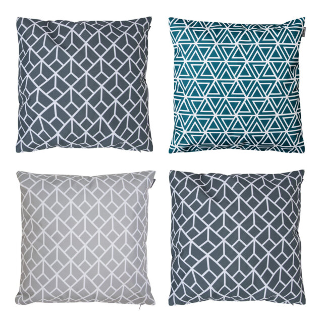 Geometric Print Indoor-Outdoor Cushions