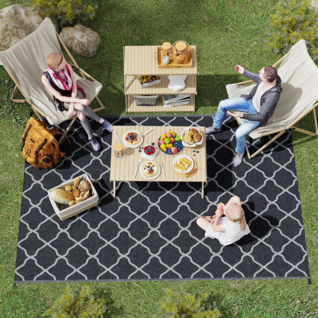 Geometric 182cm X 274cm Indoor / Outdoor Area Rug
