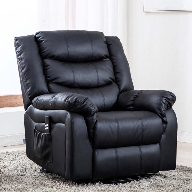 Seattle Bonded Leather Dual Motor Rise Recliner
