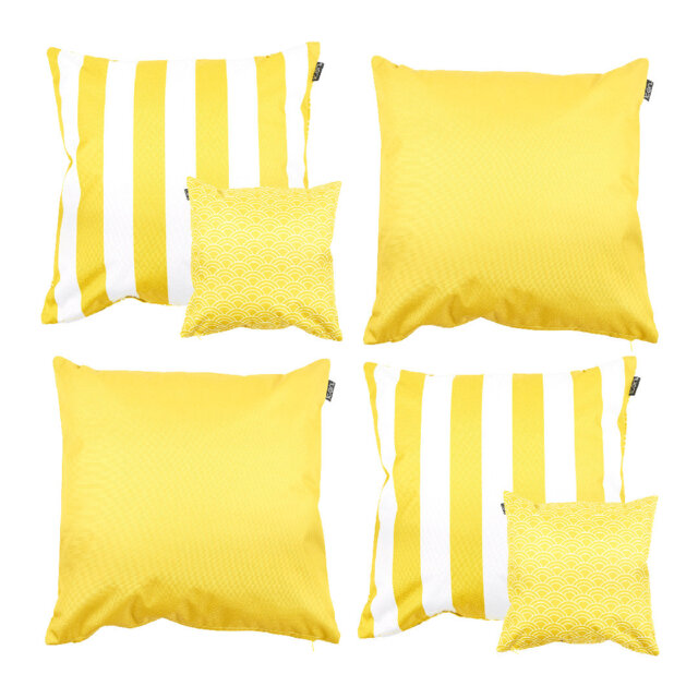 Deck Stripe & Plain Indoor-Outdoor Cushions