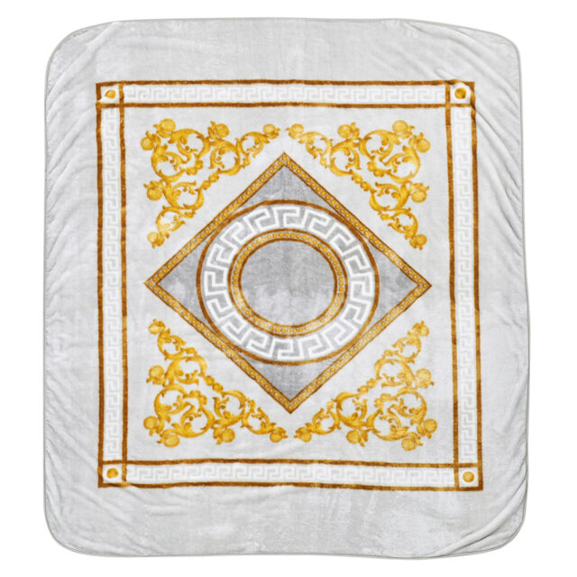 Modern Greek Throw Blanket Elegant Pattern Soft Plush Warm Lightweight Decorative Blanket for Sofa Couch Bed Living Room Bedroom