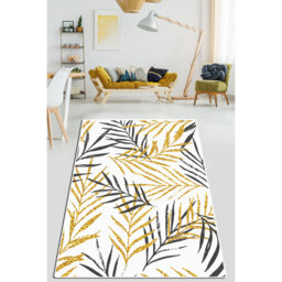 Tomalin Acacia Ekru Shaggy Yellow/Black/White Rug