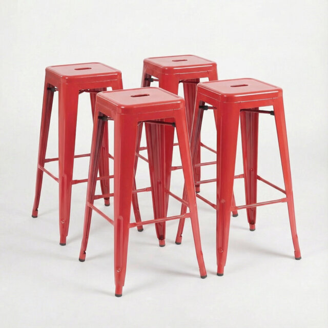 Counter Stool with Metal Frame