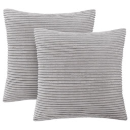 Aspire Homeware Striped Square Velvet Cushion Cover