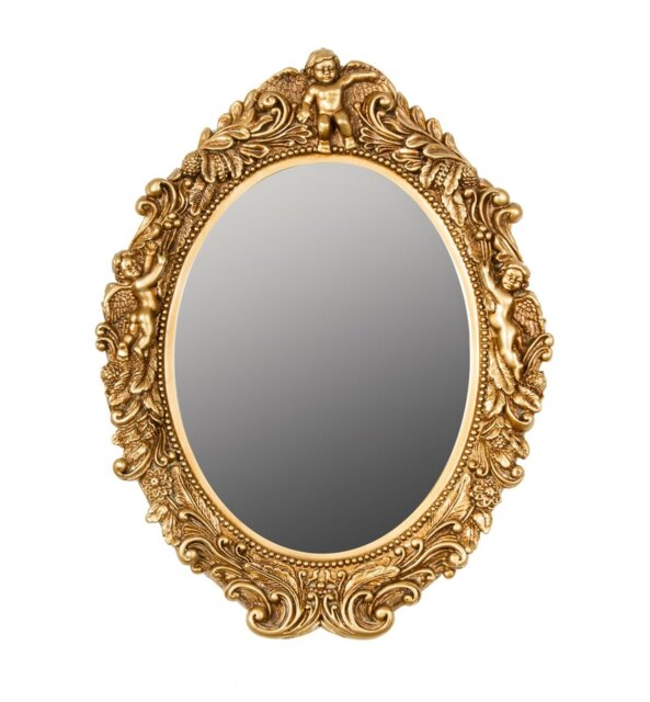 Oval Framed Wall Mounted Accent Mirror