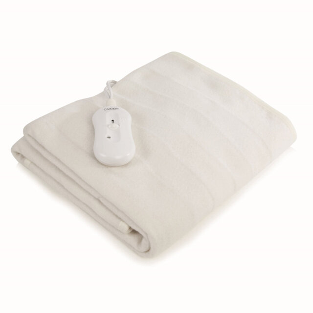 Carmen C81195 Single Heated Under Blanket with Overheat Protection, 35W, 135 x 65cm, White