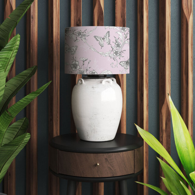 21cm H Cotton Drum Lamp Shade ( Clip On )