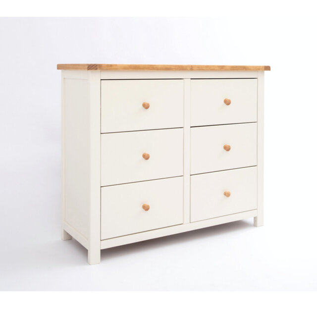 Lewistown 110cm W 6 - Drawer Chest of Drawers