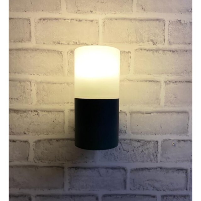 Cgc Dark Grey Up Down Outdoor Wall Light Garden Lamp Modern Cylinder Anthracite Tube Contemporary