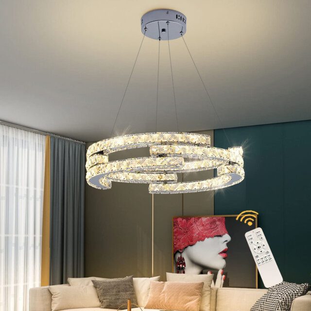 Darvell 3-Light Unique/Statement LED Chandelier