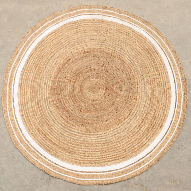 DUTCH Lifestyle Rug Jaipur Classic 200 Cm Round Natural And Cream