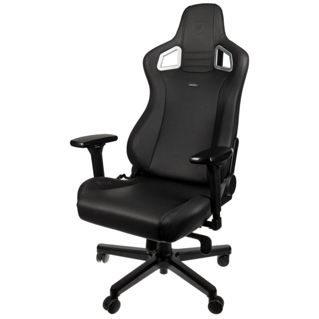 Noblechairs Adjustable Reclining Ergonomic Swiveling PC & Racing Game Chair in Black