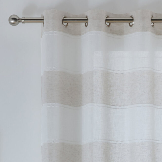 Cliften Semi Sheer Curtain Single Panel